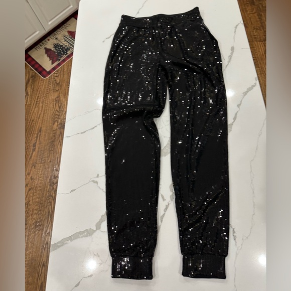 Cara Santana x Nine West Sequin Jogger Pant Size XS - Picture 9 of 13